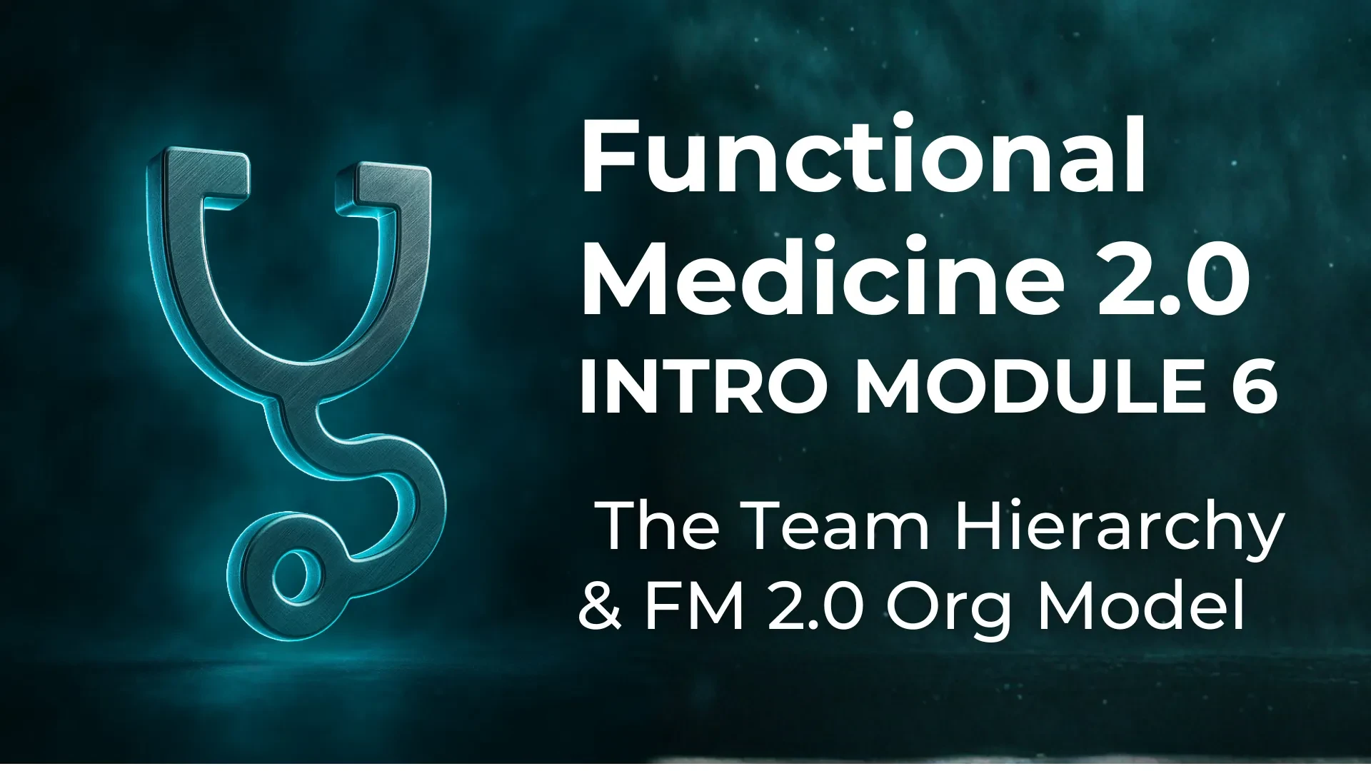 MODULE 6 — The Team Hierarchy & FM 2.0 Organizational Model lesson poster