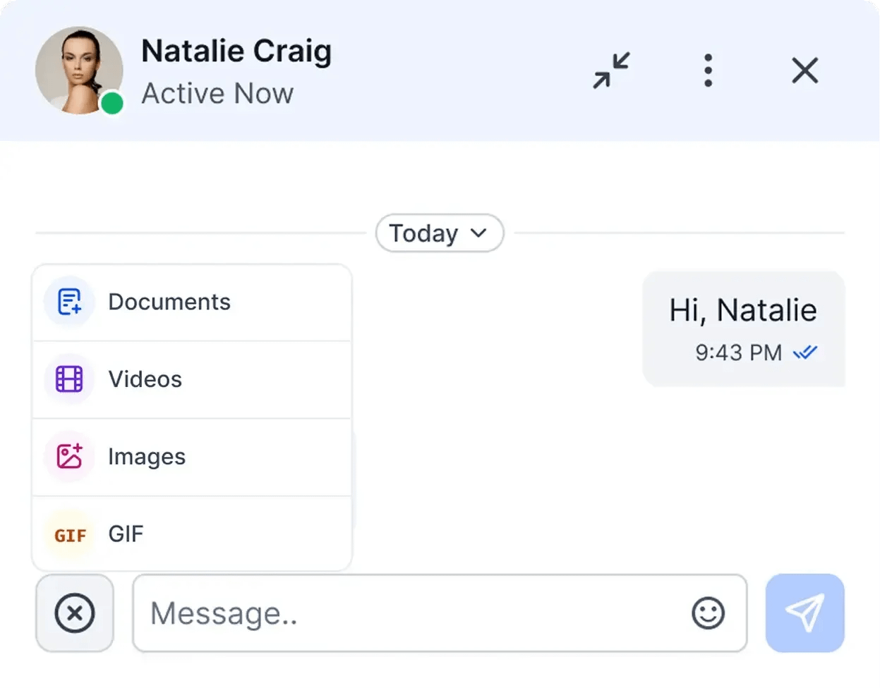 Message chat history and conversations