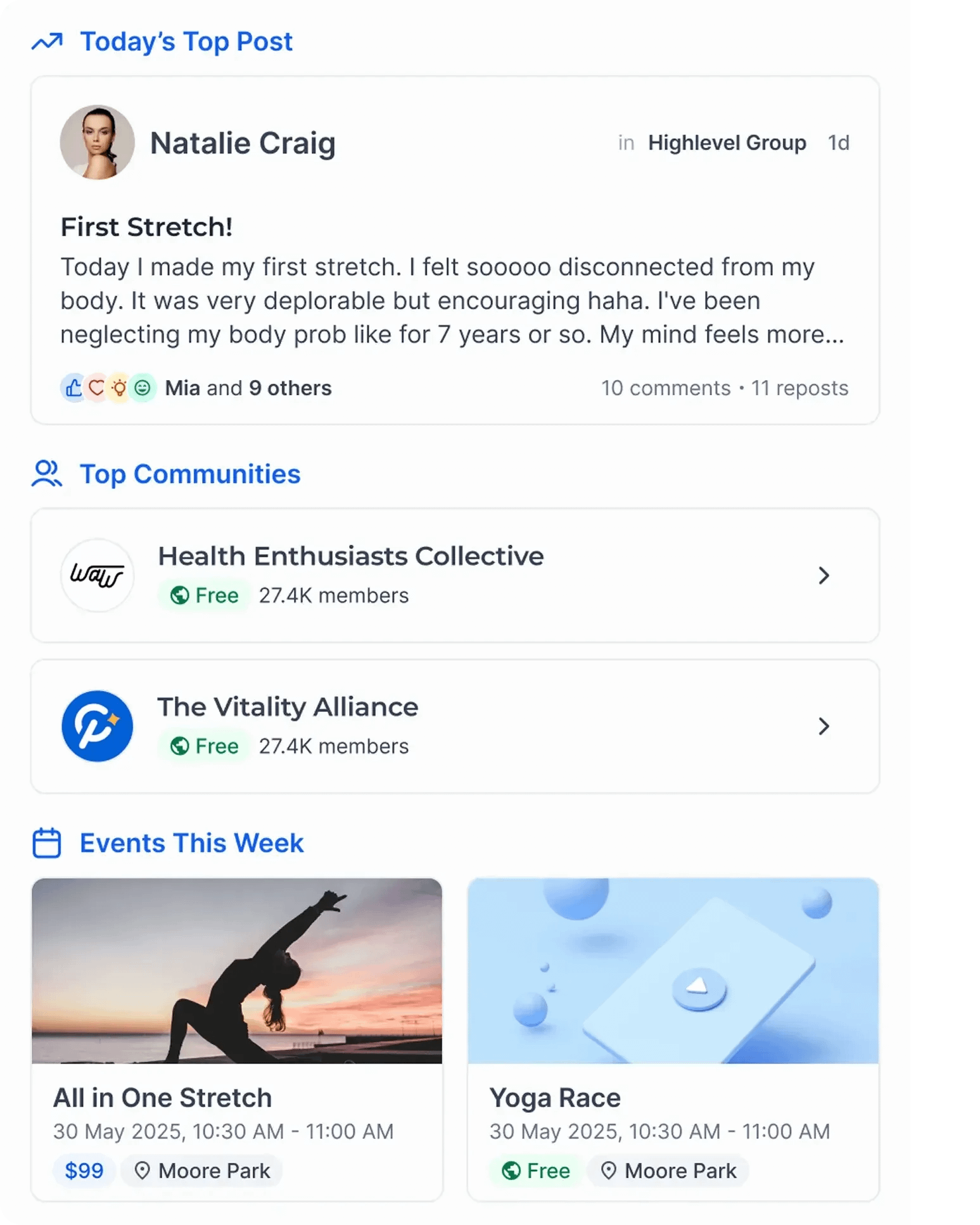 Newsletter preview and content