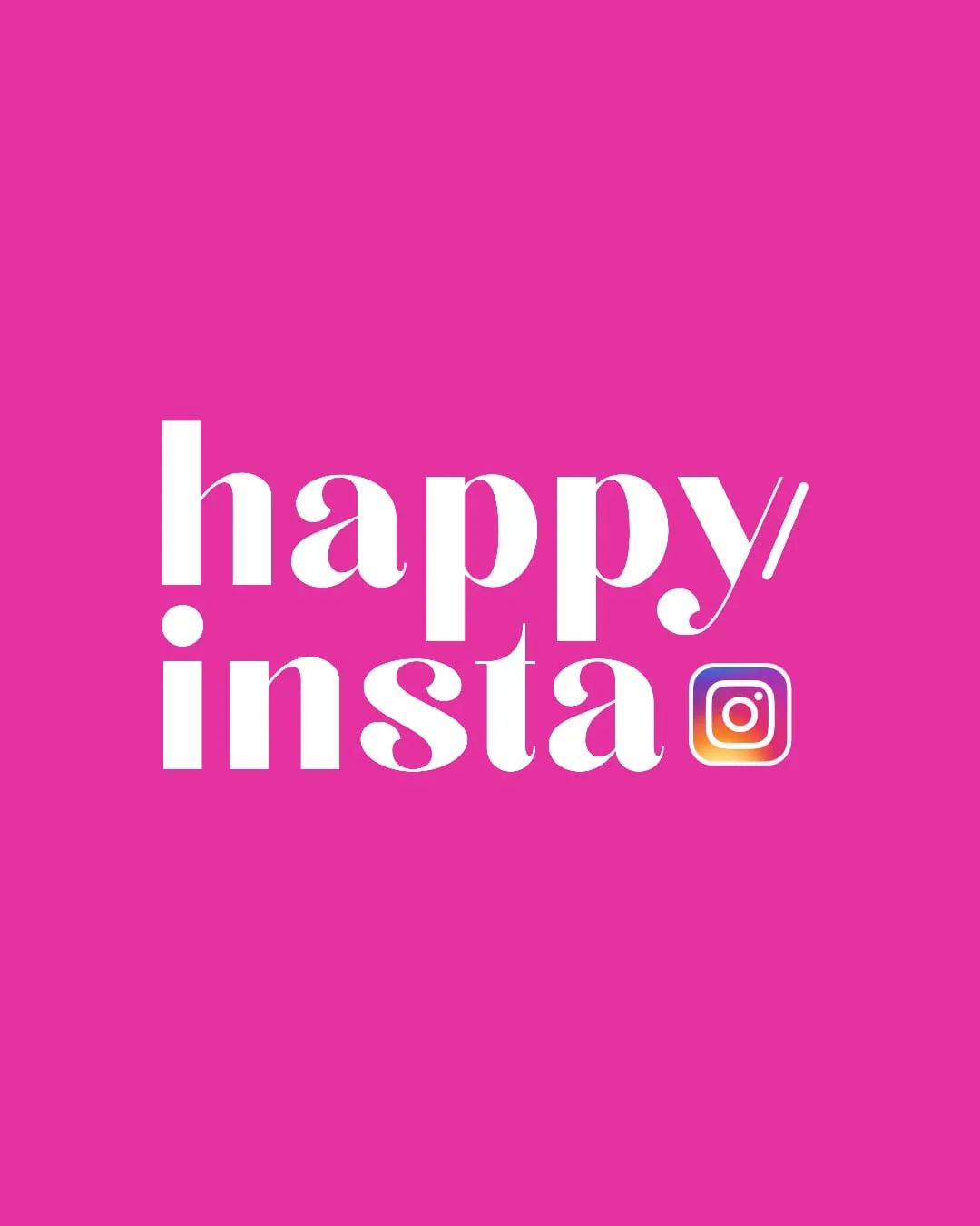 Seance 1 : Happy Insta logo