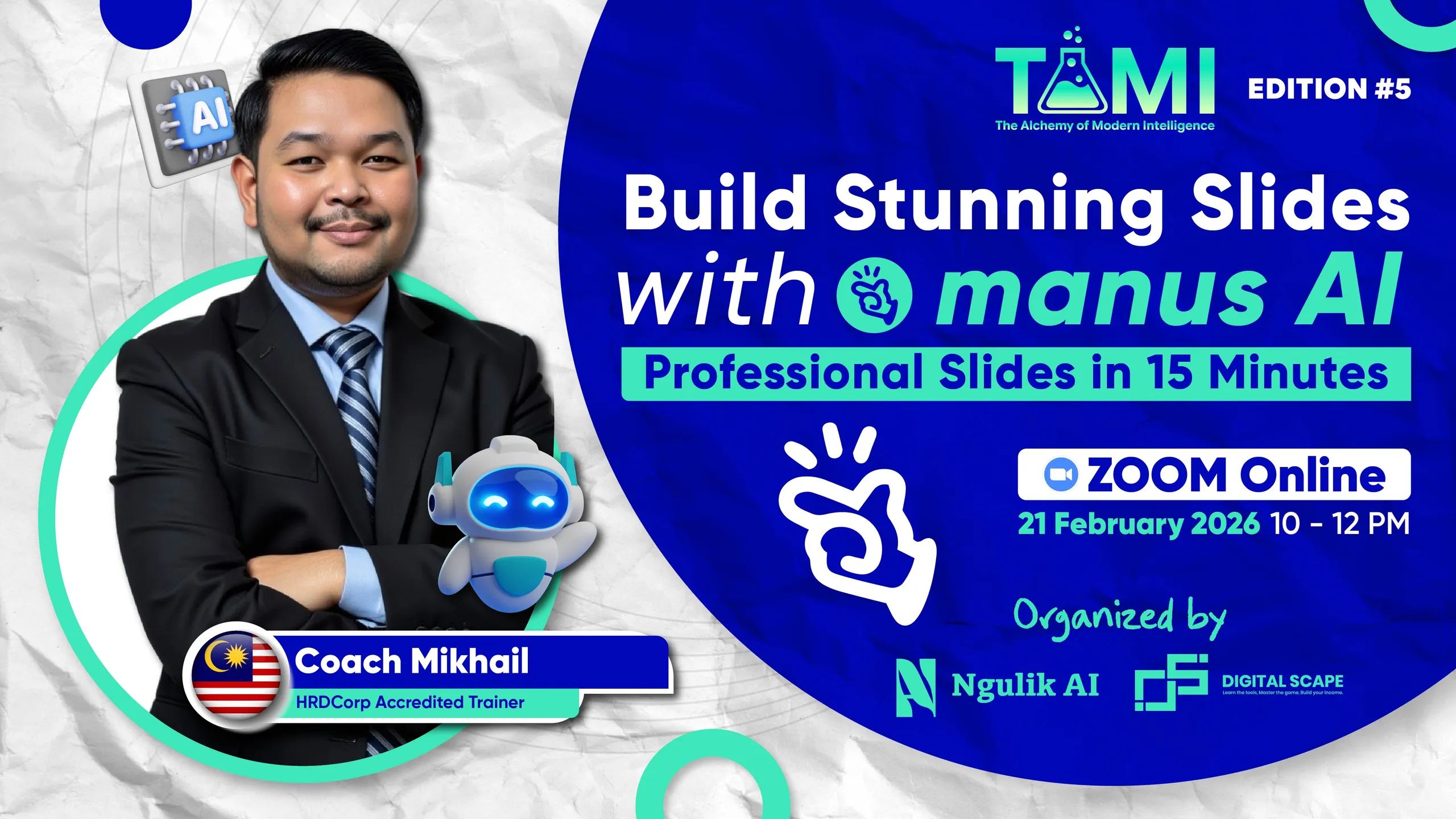 #5 - BUILD STUNNING SLIDES WITH MANUS AI
